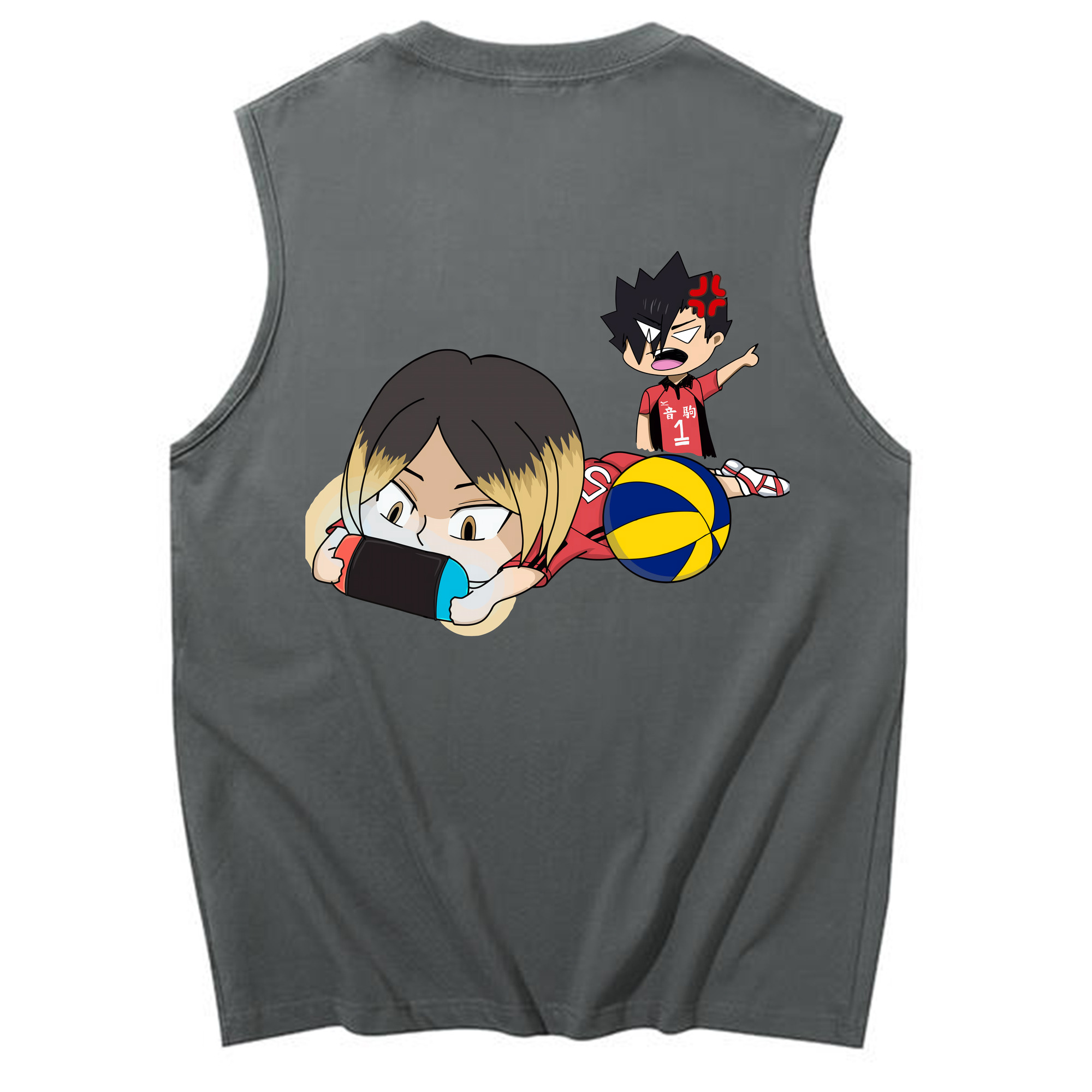 （画像用） ハイキュー!! Haikyu!! コットン100％タンクトップ（背面プリント）